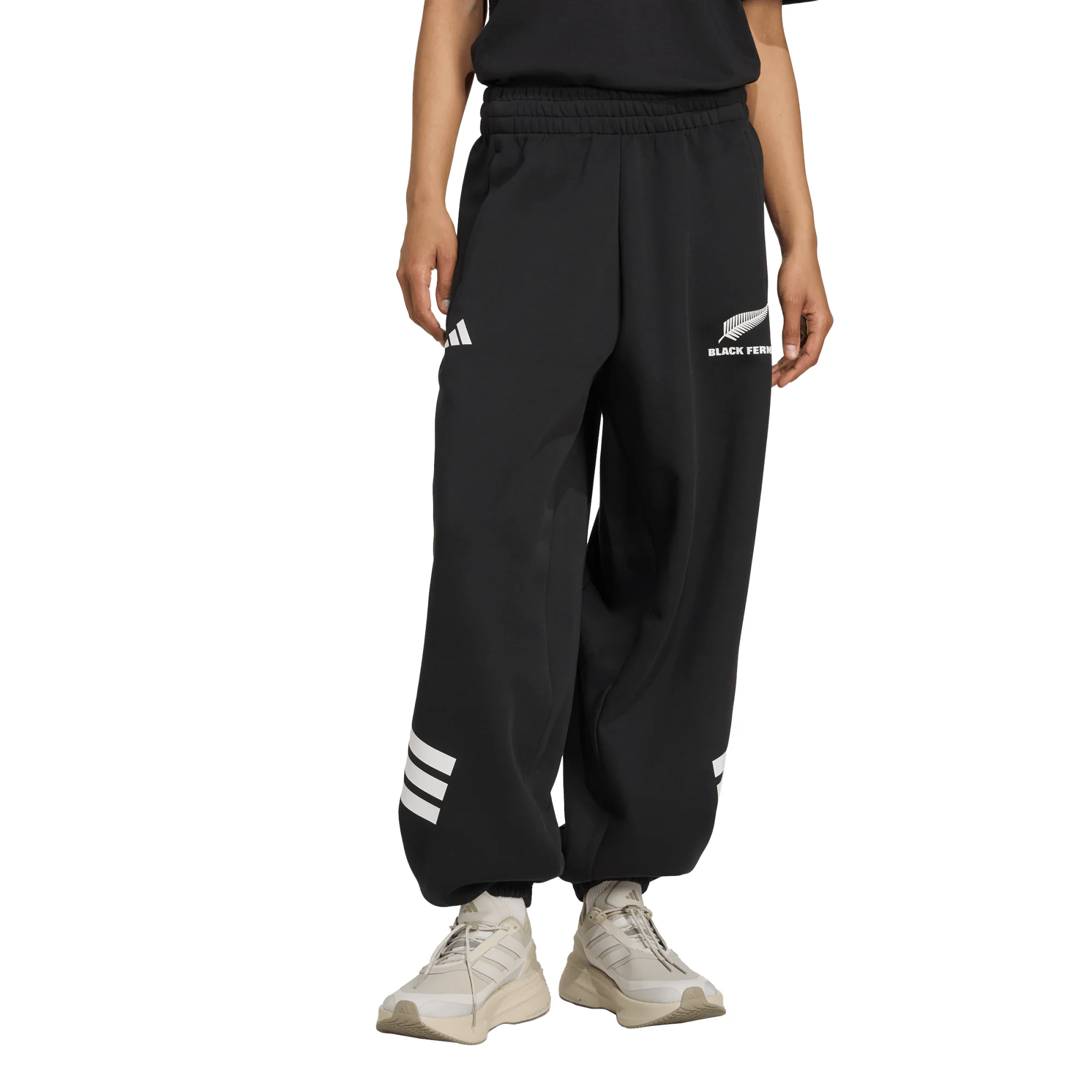 Black Ferns Adidas 3 Stripes Parachute Pant - Womens